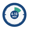 4 to 10 minutes